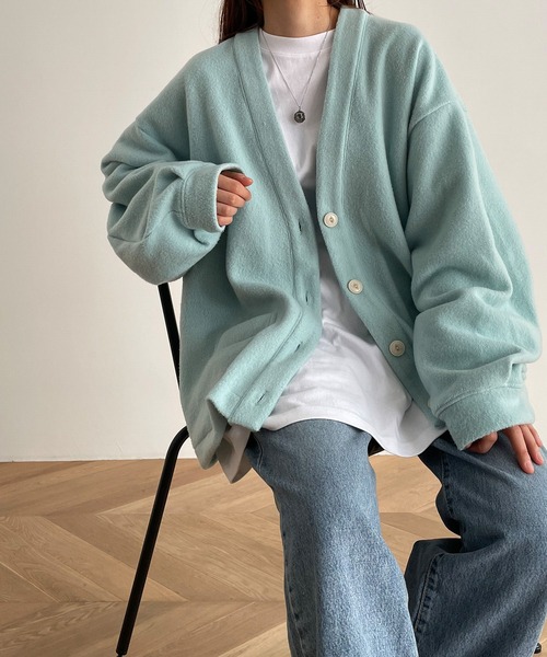 キャナルジーン RCW BLUE LABEL フリースタッチタックカーディガン CANAL JEAN（キャナルジーン）の「RCW BLUE LABEL(ブルー