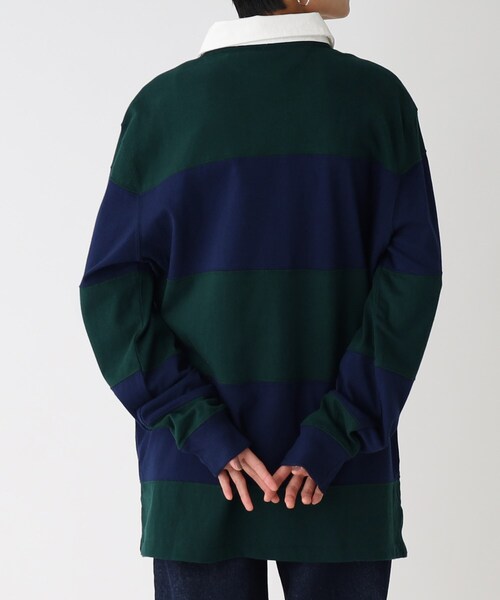 OPAQUE.CLIP(オペークドットクリップ)の「◆【POLO RALPH LAUREN/ポロ ラルフ ローレン】ラグビーシャツ(ポロシャツ・レディース・ネイビー系7・02)」の4枚目の写真