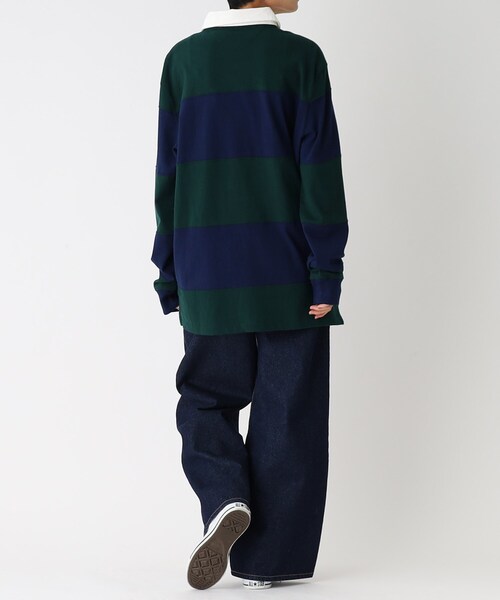 OPAQUE.CLIP(オペークドットクリップ)の「◆【POLO RALPH LAUREN/ポロ ラルフ ローレン】ラグビーシャツ(ポロシャツ・レディース・ネイビー系7・02)」の8枚目の写真