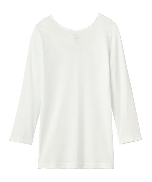 GUNZE（グンゼ）の「CFA/シーファー  やわらか保湿 7分袖インナー（インナーウェア/肌着・レディース・ブラック/ホワイト/ベージュ系その他・MEDIUM/LARGE/X-LARGE）」の4枚目の写真