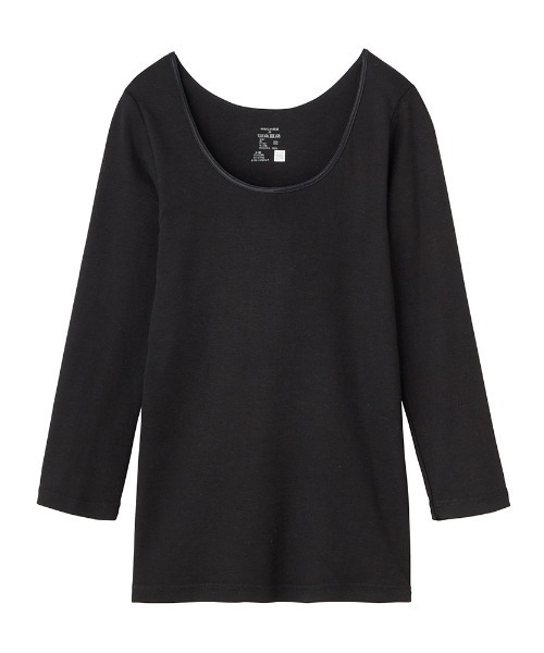 GUNZE（グンゼ）の「CFA/シーファー  やわらか保湿 7分袖インナー（インナーウェア/肌着・レディース・ブラック/ホワイト/ベージュ系その他・MEDIUM/LARGE/X-LARGE）」の7枚目の写真