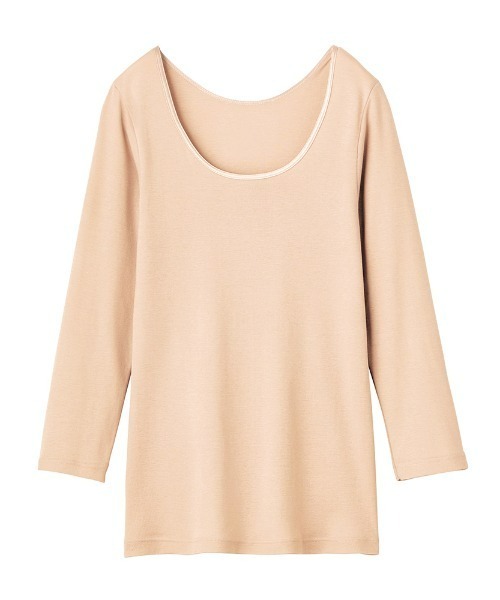 GUNZE（グンゼ）の「CFA/シーファー  やわらか保湿 7分袖インナー（インナーウェア/肌着・レディース・ブラック/ホワイト/ベージュ系その他・MEDIUM/LARGE/X-LARGE）」の12枚目の写真