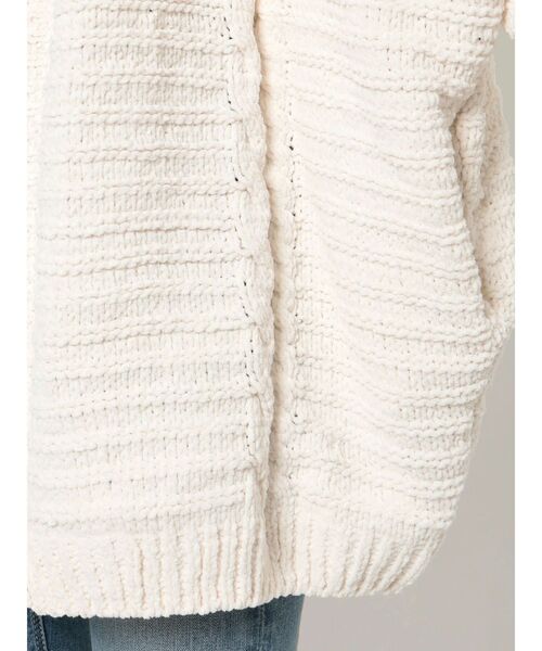 GYDA（ジェイダ）の「モールヤーン ケーブルニットカーディガン（カーディガン/ボレロ・レディース・チャコールグレー/ライトブルー/アイボリー・FREE）」の21枚目の写真