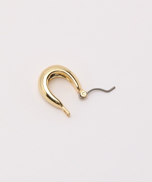 ROPE'(ロペ)の「【雑誌掲載】ドロップフープピアス(ピアス(両耳用)・レディース・シルバー/ゴールド・FREE)」の10枚目の写真