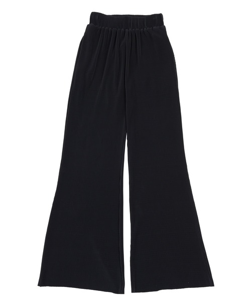 PUNYUS（プニュズ）の「プリーツフレアパンツ（その他パンツ・レディース・サックスブルー/ライトピンク/ブラック/グリーン・1/2/3/4）」の6枚目の写真