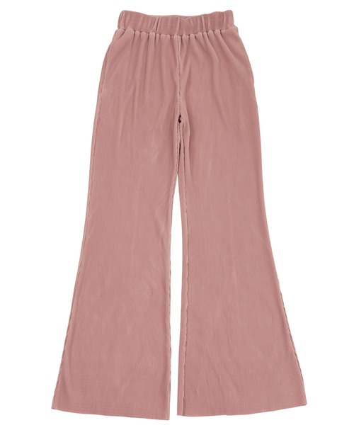 PUNYUS（プニュズ）の「プリーツフレアパンツ（その他パンツ・レディース・サックスブルー/ライトピンク/ブラック/グリーン・1/2/3/4）」の18枚目の写真