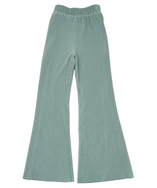 PUNYUS（プニュズ）の「プリーツフレアパンツ（その他パンツ・レディース・サックスブルー/ライトピンク/ブラック/グリーン・1/2/3/4）」の12枚目の写真