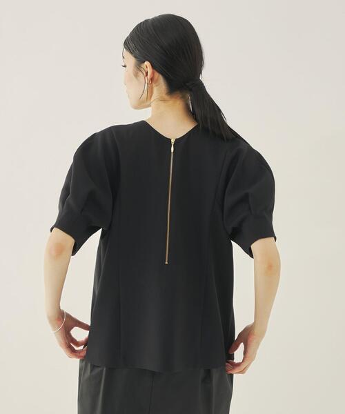 EMMEL REFINES エメル リファインズ 半袖 2way ブラウス EMMEL REFINES＞EM 2WAY ZIP ブラウス