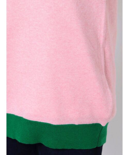 jouetie（ジュエティ）の「Vネックカラーニットベスト（ベスト・レディース・ブラック/ピンク/パープル・MEDIUM）」の9枚目の写真