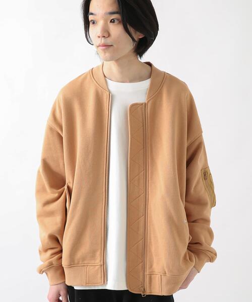 URBAN RESEARCH Sonny Label(アーバンリサーチサニーレーベル)の「裏毛スウェットMA-1ブルゾン(MA-1・メンズ・ブラック/グレー/ベージュ系その他・LARGE/MEDIUM)」の16枚目の写真