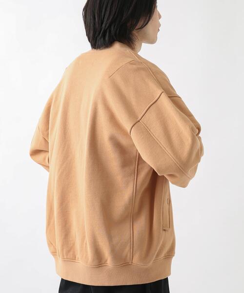 URBAN RESEARCH Sonny Label(アーバンリサーチサニーレーベル)の「裏毛スウェットMA-1ブルゾン(MA-1・メンズ・ブラック/グレー/ベージュ系その他・LARGE/MEDIUM)」の13枚目の写真