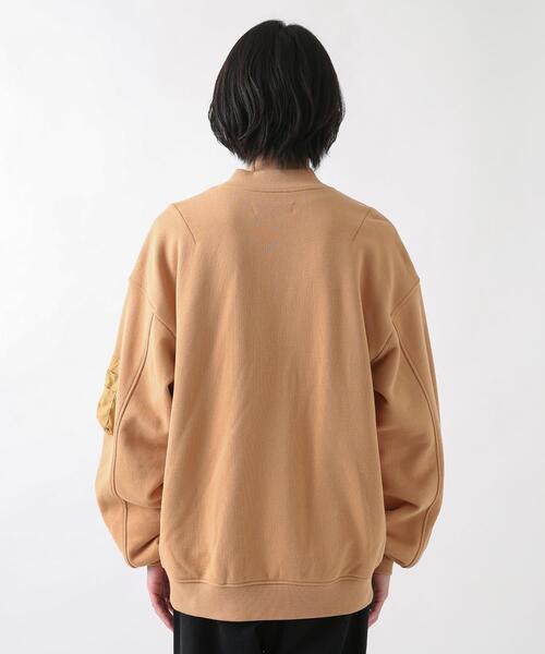 URBAN RESEARCH Sonny Label(アーバンリサーチサニーレーベル)の「裏毛スウェットMA-1ブルゾン(MA-1・メンズ・ブラック/グレー/ベージュ系その他・LARGE/MEDIUM)」の8枚目の写真