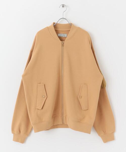 URBAN RESEARCH Sonny Label(アーバンリサーチサニーレーベル)の「裏毛スウェットMA-1ブルゾン(MA-1・メンズ・ブラック/グレー/ベージュ系その他・LARGE/MEDIUM)」の6枚目の写真