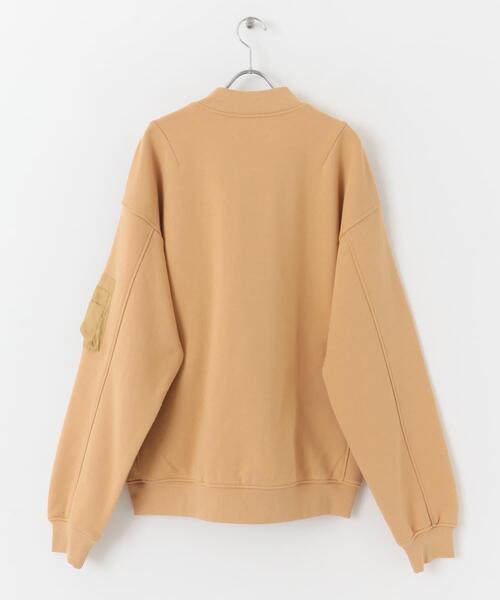 URBAN RESEARCH Sonny Label(アーバンリサーチサニーレーベル)の「裏毛スウェットMA-1ブルゾン(MA-1・メンズ・ブラック/グレー/ベージュ系その他・LARGE/MEDIUM)」の5枚目の写真