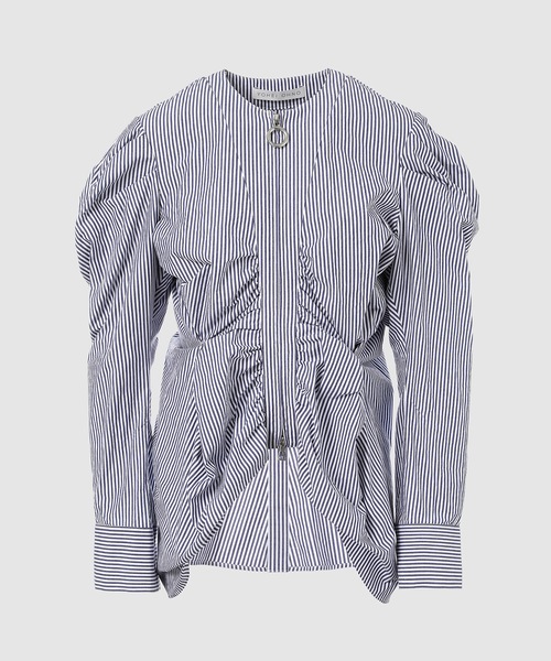 YOHEI OHNO(ヨウヘイオオノ)の「Takarazuka Shirt(シャツ/ブラウス・レディース・ブルー系その他/カーキ・36)」の2枚目の写真