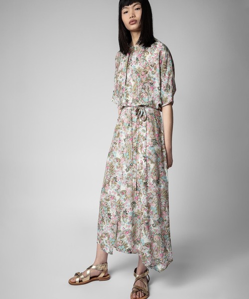 ❣️人気新作 新品 ZADIG&VOLTAIRE ロングワンピース ZADIG&VOLTAIRE 花柄 ロングワンピース