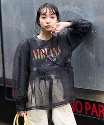 FREAK'S STORE | シアーカシュクールブラウス(シャツ/ブラウス)