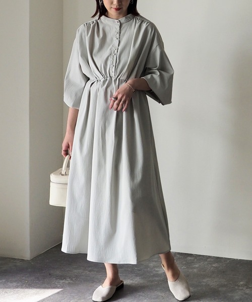 Riberry(リベリー)の「パールボタンワンピース(ワンピース・レディース・ブラック/ライム/アイボリー・FREE)」の17枚目の写真