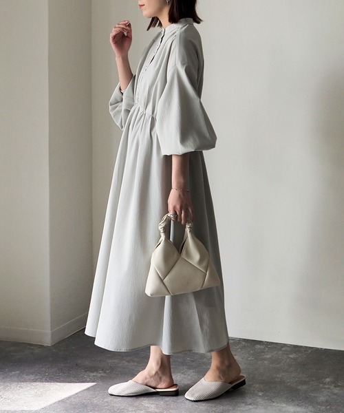 Riberry(リベリー)の「パールボタンワンピース(ワンピース・レディース・ブラック/ライム/アイボリー・FREE)」の18枚目の写真