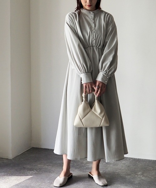 Riberry(リベリー)の「パールボタンワンピース(ワンピース・レディース・ブラック/ライム/アイボリー・FREE)」の20枚目の写真