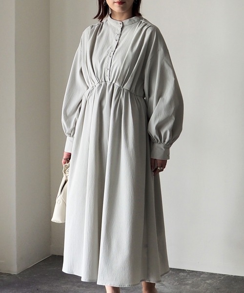 Riberry(リベリー)の「パールボタンワンピース(ワンピース・レディース・ブラック/ライム/アイボリー・FREE)」の21枚目の写真