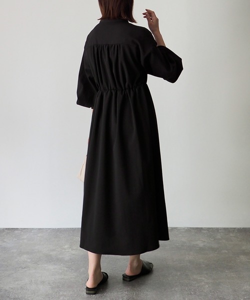 Riberry(リベリー)の「パールボタンワンピース(ワンピース・レディース・ブラック/ライム/アイボリー・FREE)」の9枚目の写真