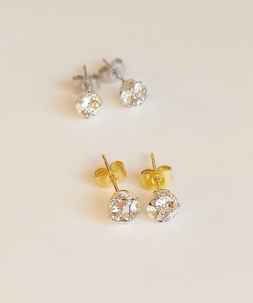 CERCA(チェルカ)の「Studio LEGGO/ミニクリスタルボールピアス/スタッド/フック(ピアス(両耳用)・レディース・B/C/D/A/G/N/F/M/J/I/H/K/E/L/P/O・FREE)」の1枚目の写真