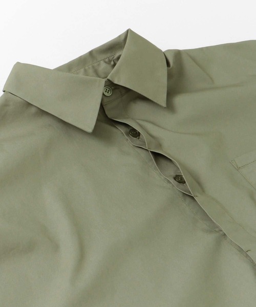 KBF(ケイビーエフ)の「ドロストギャザースリーブシャツ(シャツ/ブラウス・レディース・ブルー/カーキ/ホワイト・ONE)」の8枚目の写真