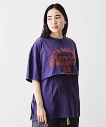 TOBILA（トビラ）の「コットン天竺レイヤードTシャツ（Tシャツ/カットソー・メンズ）」