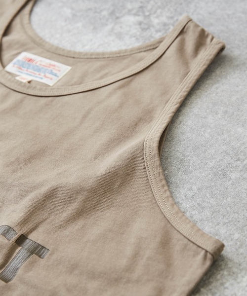 TOBILA（トビラ）の「コットン天竺レイヤードTシャツ（Tシャツ/カットソー・レディース・ベージュ/パープル/ヘザーチャコール・M）」の12枚目の写真