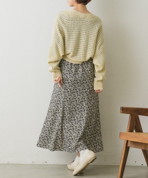 RETRO GIRL（レトロガール）の「リブスカシボレロ（カーディガン/ボレロ・レディース・ライトグレー/グリーン/オフホワイト・FREE）」の14枚目の写真