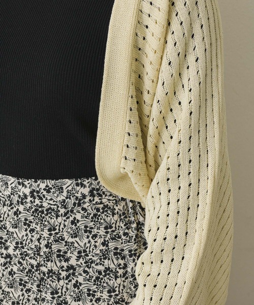 RETRO GIRL（レトロガール）の「リブスカシボレロ（カーディガン/ボレロ・レディース・ライトグレー/グリーン/オフホワイト・FREE）」の17枚目の写真