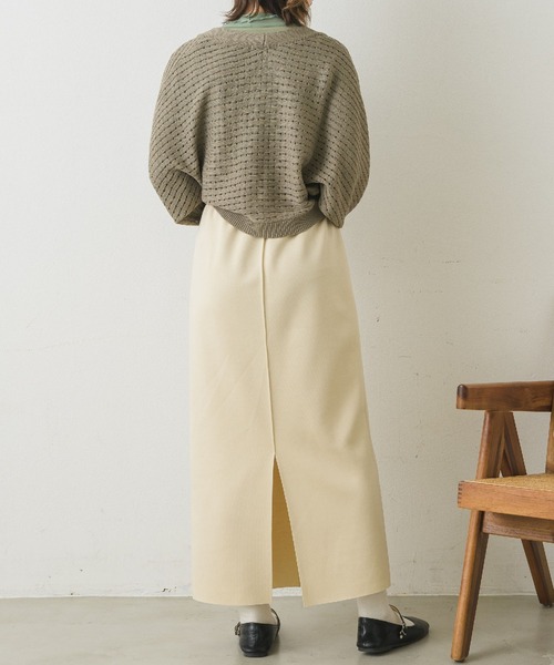 RETRO GIRL（レトロガール）の「リブスカシボレロ（カーディガン/ボレロ・レディース・ライトグレー/グリーン/オフホワイト・FREE）」の7枚目の写真