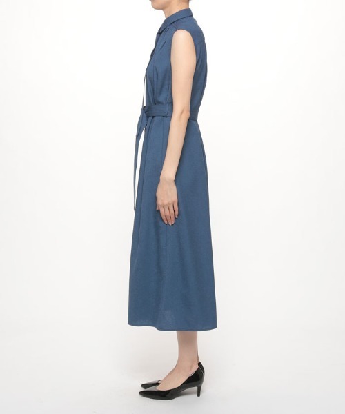 allureville（アルアバイル）の「リネンライクオックスフロントタックシャツワンピース（シャツワンピース・レディース・ブルー/ベージュ/ブラック・1/2）」の18枚目の写真