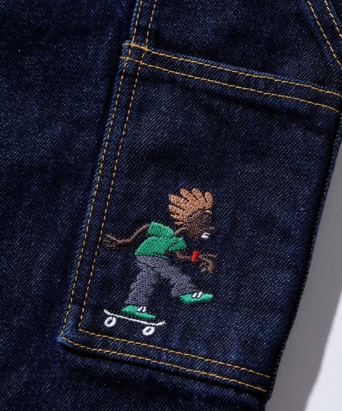 XLARGE（エクストララージ）の「XLARGE×CSC DENIM PAINTER PANTS（デニムパンツ・メンズ・ライトインディゴブルー/ブラック・30inch/36inch/34inch/32inch）」の13枚目の写真