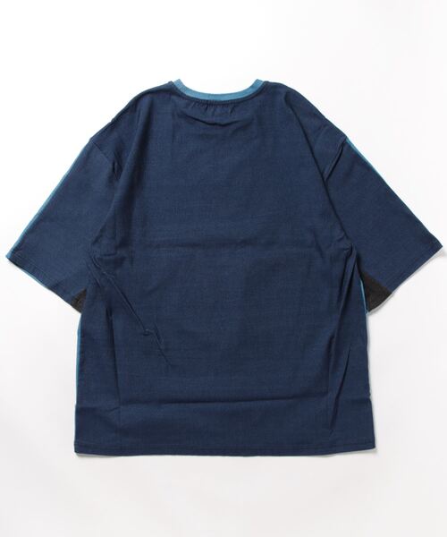 LiSS（リス）の「【Ls】【LiSS】デニム風カットソー（Tシャツ/カットソー・メンズ・ブラック/インディゴブルー/ブルー系その他2・1/2）」の5枚目の写真