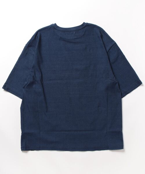 LiSS（リス）の「【Ls】【LiSS】デニム風カットソー（Tシャツ/カットソー・メンズ・ブラック/インディゴブルー/ブルー系その他2・1/2）」の4枚目の写真