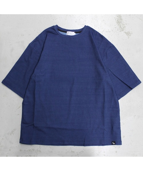 LiSS（リス）の「【Ls】【LiSS】デニム風カットソー（Tシャツ/カットソー・メンズ・ブラック/インディゴブルー/ブルー系その他2・1/2）」の3枚目の写真