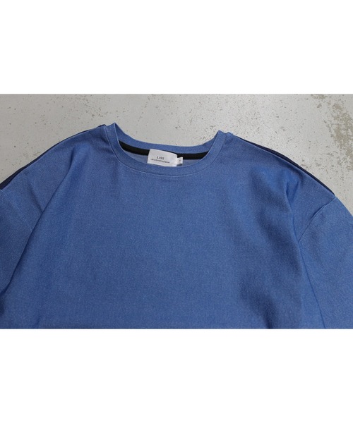 LiSS（リス）の「【Ls】【LiSS】デニム風カットソー（Tシャツ/カットソー・メンズ・ブラック/インディゴブルー/ブルー系その他2・1/2）」の6枚目の写真