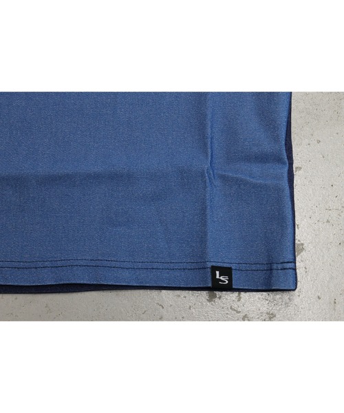 LiSS（リス）の「【Ls】【LiSS】デニム風カットソー（Tシャツ/カットソー・メンズ・ブラック/インディゴブルー/ブルー系その他2・1/2）」の7枚目の写真