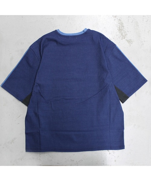 LiSS（リス）の「【Ls】【LiSS】デニム風カットソー（Tシャツ/カットソー・メンズ・ブラック/インディゴブルー/ブルー系その他2・1/2）」の8枚目の写真