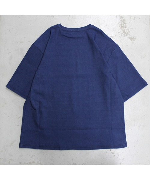LiSS（リス）の「【Ls】【LiSS】デニム風カットソー（Tシャツ/カットソー・メンズ・ブラック/インディゴブルー/ブルー系その他2・1/2）」の11枚目の写真