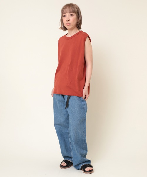 RNA-N（アールエヌエーエヌ）の「M2060 ＳＰＭノイルバックオープンノースリ（タンクトップ・レディース・ブラック/オレンジ/オフホワイト・MEDIUM）」の14枚目の写真