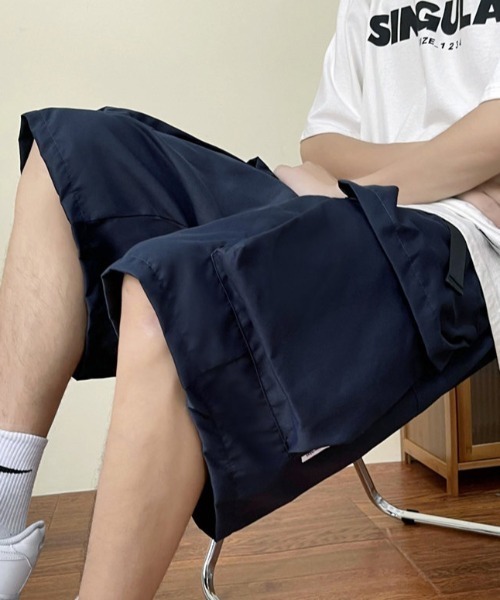 MGV(エムジーヴィー)の「ワイドカーゴハーフパンツ(カーゴパンツ・メンズ・グレー/ネイビー・LARGE/MEDIUM/X-LARGE)」の4枚目の写真