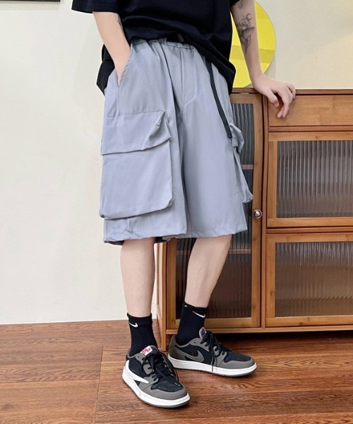 MGV(エムジーヴィー)の「ワイドカーゴハーフパンツ(カーゴパンツ・メンズ・グレー/ネイビー・LARGE/MEDIUM/X-LARGE)」の21枚目の写真