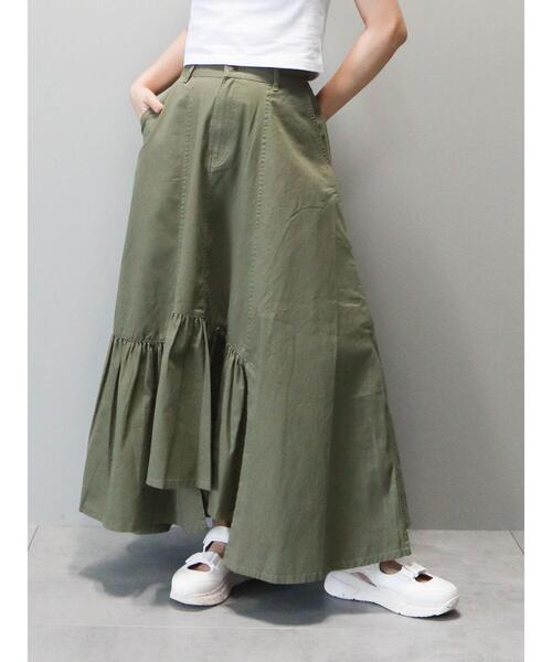 Sugar spoon(シュガースプーン)の「・SUGAR SPOON イレヘムツイルスカート(スカート・レディース・ベージュ/カーキ・FREE)」の12枚目の写真