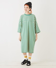 CUBE SUGAR（キューブシュガー）の「WEB限定カットソー後ろ袖ギャザーチュニックTシャツ（Tシャツ/カットソー）」