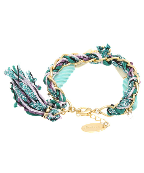 Language（ランゲージ）の「【Language】タッセルブレス（ブレスレット・レディース・ブルー系/オレンジ系・38）」の8枚目の写真