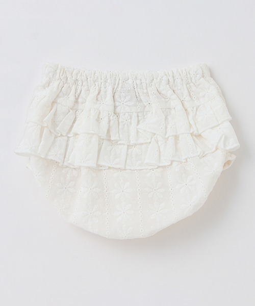 petit main（プティマイン）の「段フリルカバーパンツ（その他パンツ・キッズ・マルチ/ブルー/オフホワイト/ダークグリーン・80ｃｍ/70cm）」の11枚目の写真