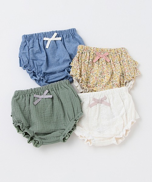 petit main（プティマイン）の「段フリルカバーパンツ（その他パンツ・キッズ・マルチ/ブルー/オフホワイト/ダークグリーン・80ｃｍ/70cm）」の19枚目の写真